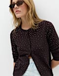 Embellished Fitted Cardigan
