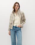 Collared Zip Up Slim Fit Cardigan