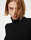 Pure Cashmere Roll Neck Jumper