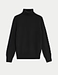 Pure Cashmere Roll Neck Jumper