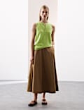 Pure Cashmere Button Detail Fitted Knitted Vest