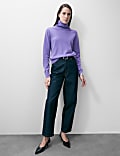 Pure Cashmere Roll Neck Jumper