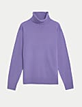 Pure Cashmere Roll Neck Jumper