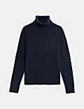Pure Cashmere Roll Neck Jumper
