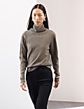 Pure Cashmere Roll Neck Jumper