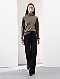 Pure Cashmere Roll Neck Jumper