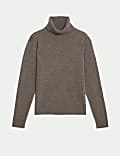 Pure Cashmere Roll Neck Jumper