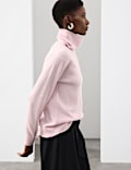 Pure Cashmere Roll Neck Jumper
