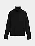 Pure Cashmere Roll Neck Jumper
