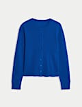 Pure Cashmere Crew Neck Relaxed Cardigan
