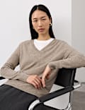 Pure Cashmere V-Neck Jumper