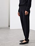 Pure Cashmere Tapered Ankle Grazer Joggers
