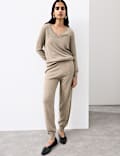 Pure Cashmere Tapered Ankle Grazer Joggers