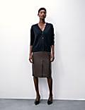 Pure Cashmere V-Neck Button Front Cardigan