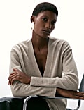 Pure Cashmere V-Neck Button Front Cardigan