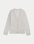 Pure Cashmere V-Neck Button Front Cardigan