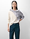 Pure Cashmere Colour Block Jumper
