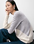 Pure Cashmere Colour Block Jumper