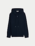 Pure Cashmere Zip Up Hoodie