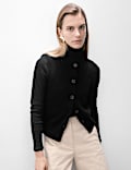 Pure Cashmere Button Through Knitted Vest