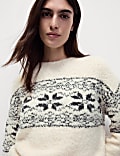 Fair Isle Crew Neck Relaxed Fit Jumper