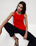Crew Neck Knitted Vest