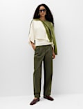 Slash Neck Cape Knitted Top