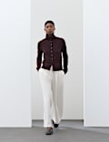 Pure Cashmere Funnel Neck Cardigan   