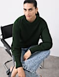 Relaxed Fit Pullover mit hohem Merinowollanteil sowie mit Kaschmir
