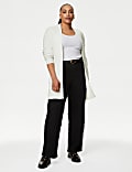 Soft Touch Knitted Longline Cardigan