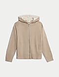 Soft Touch Two Tone Slim Fit Hoodie