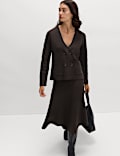 Veste croisée en maille au toucher doux