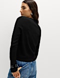 Stud Embellished Crew Neck Jumper