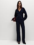 V-Neck Waisted Slim Fit Cardigan