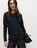 Embellished Crew Neck Jumper