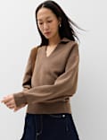 Soft Touch Polo Neck Relaxed Jumper