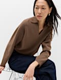 Soft Touch Polo Neck Relaxed Jumper