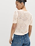 Cotton Rich Textured Knitted Top