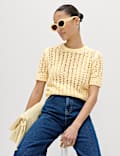 Cotton Rich Textured Knitted Top