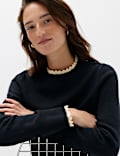 Lace Detail Crew Neck Jumper