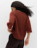 Wool Alpaca Blend Relaxed Fit Cardigan