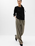 Wool Alpaca Blend Relaxed Fit Cardigan