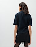 Embellished Funnel Neck Knitted Top