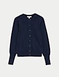 Cardigan à col rond et fermeture avant boutonnée