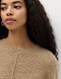 Wool Alpaca Blend Relaxed Knitted Top