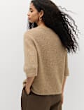 Wool Alpaca Blend Relaxed Knitted Top