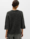 Wool Alpaca Blend Relaxed Knitted Top
