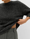Wool Alpaca Blend Relaxed Knitted Top