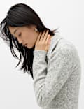 Embellished Button Detail Jumper with Wool