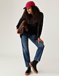 Sparkly Longline Boyfriend Cardigan